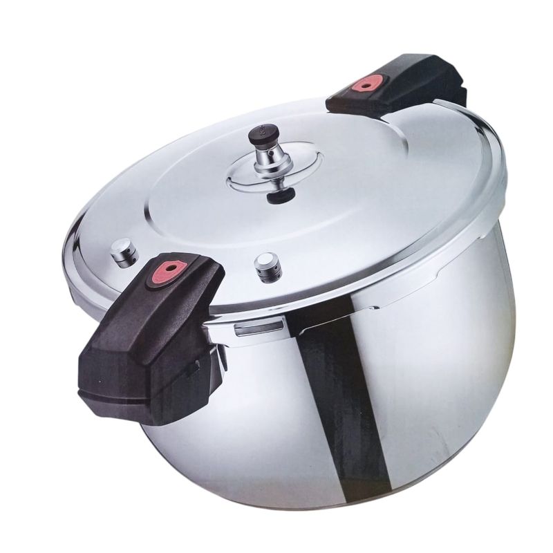 GENERICO - Olla A Presión De 25 Litros Gl-25 G-luxury Acero Quirurgico Plateado