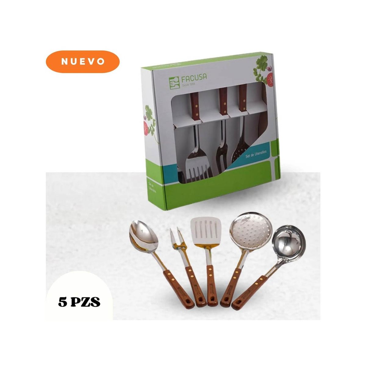 FACUSA - Juego de Utensilios FACUSA  5 Piezas M