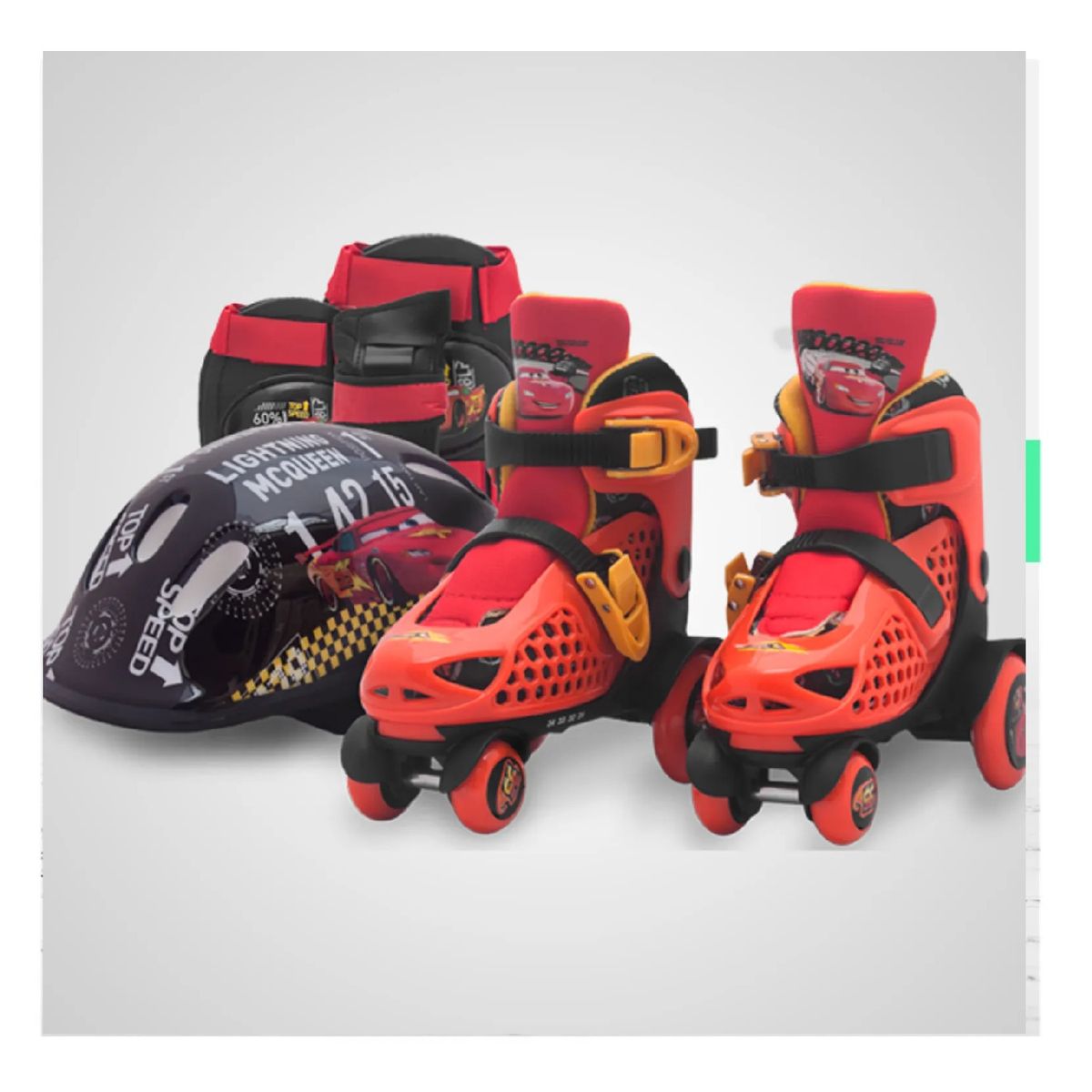 OLLIE - PATINES LINIALES PARA NIÑA RODILLERA Y CASCO TALLA 31 AL 34