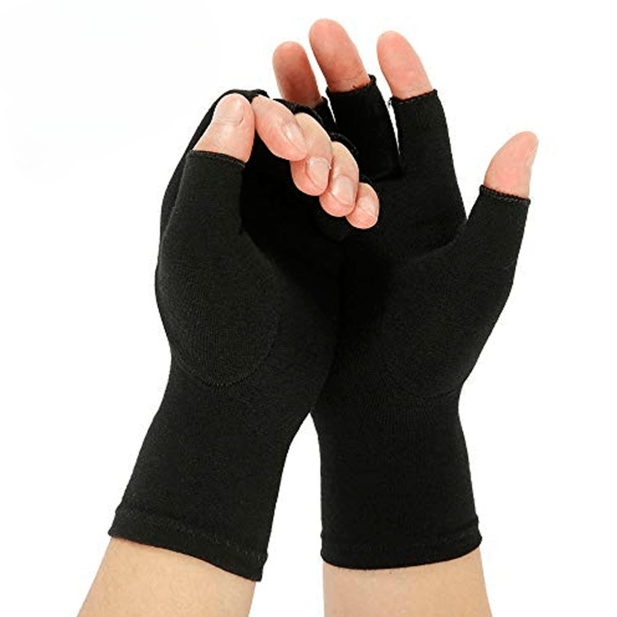 GENERICO - GUANTES DE COMPRESIÓN COLOR NEGRO TALLA L