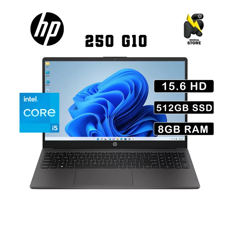 HP - LAPTOP HP 250 G10 / INTEL CORE i5-1335U /8GB RAM /512GB SSD/15.6" HD