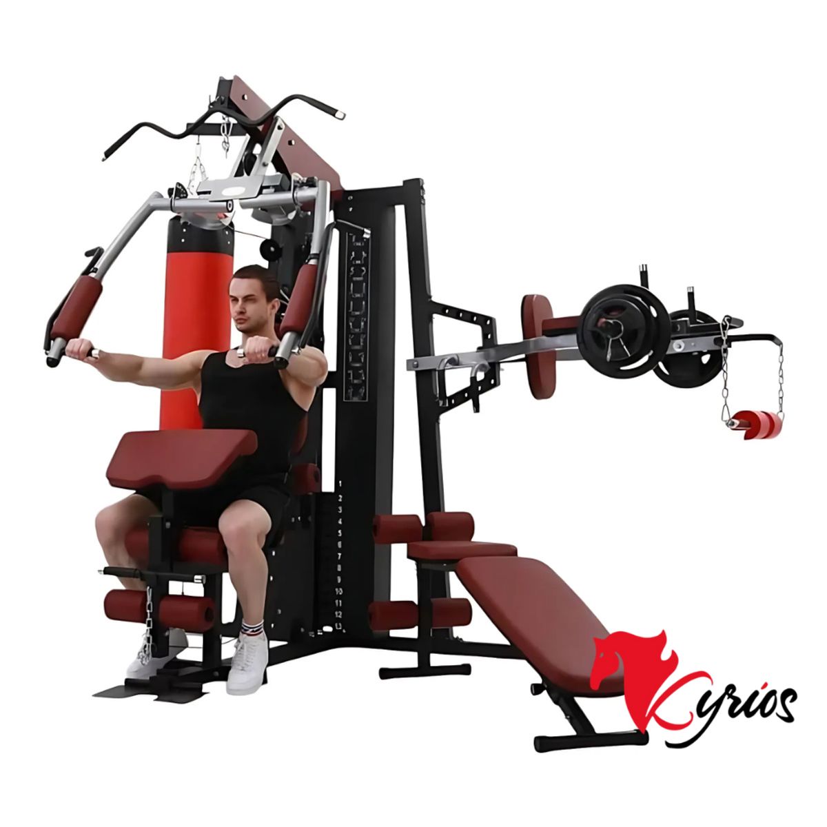 NO LOGO - MAQUINA DE GIMNASIO DE 3 ESTACIONES