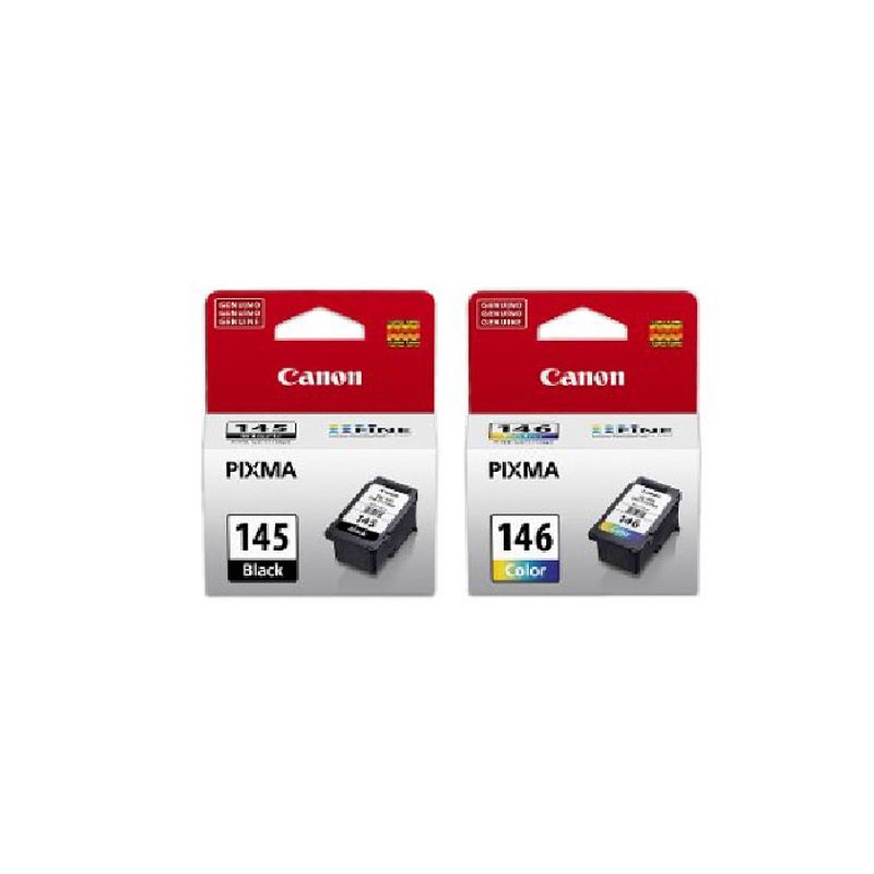 CANON - Cartuchos de Tinta Canon 145 -146 Negro y Tricolor