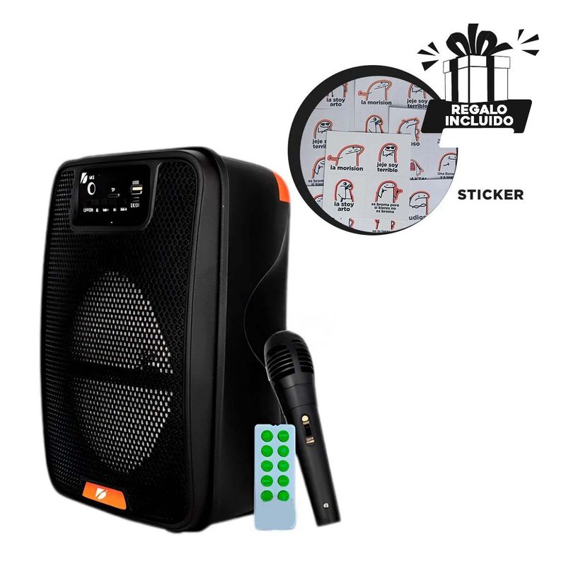 GENERICO - Bocina para Karaoke Modelo KTX1286 Y+Regalo Stickers