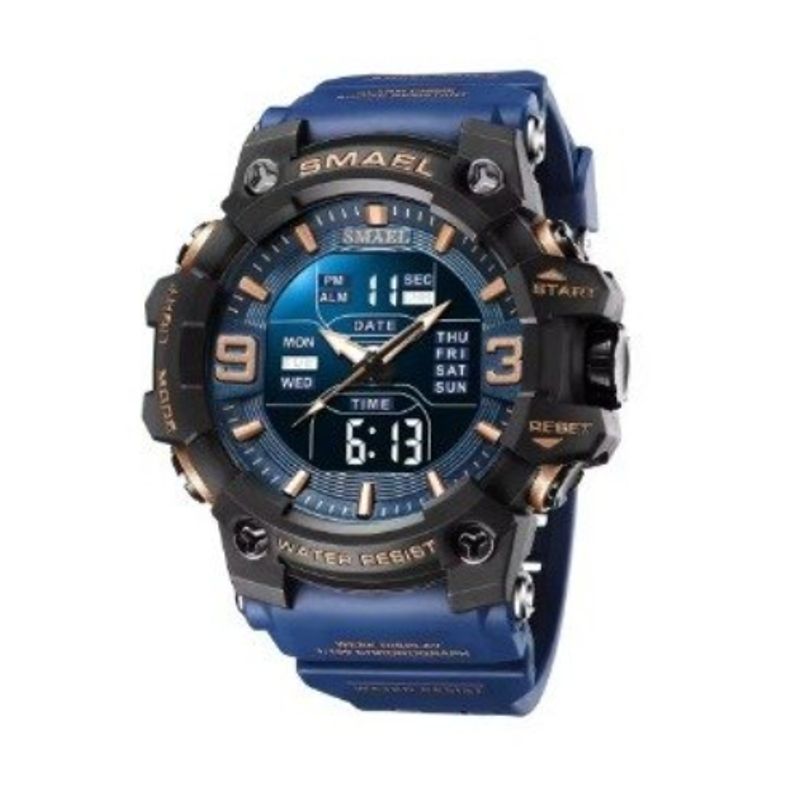 SMAEL - Reloj Deportivo Digital Analógico Smael resistente al agua 8049