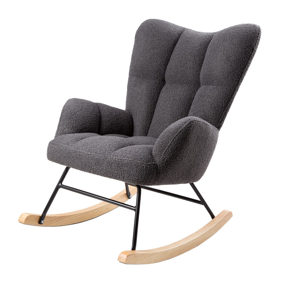 CARESTINO - Silla Mecedora Carestino Alba Gris Topo