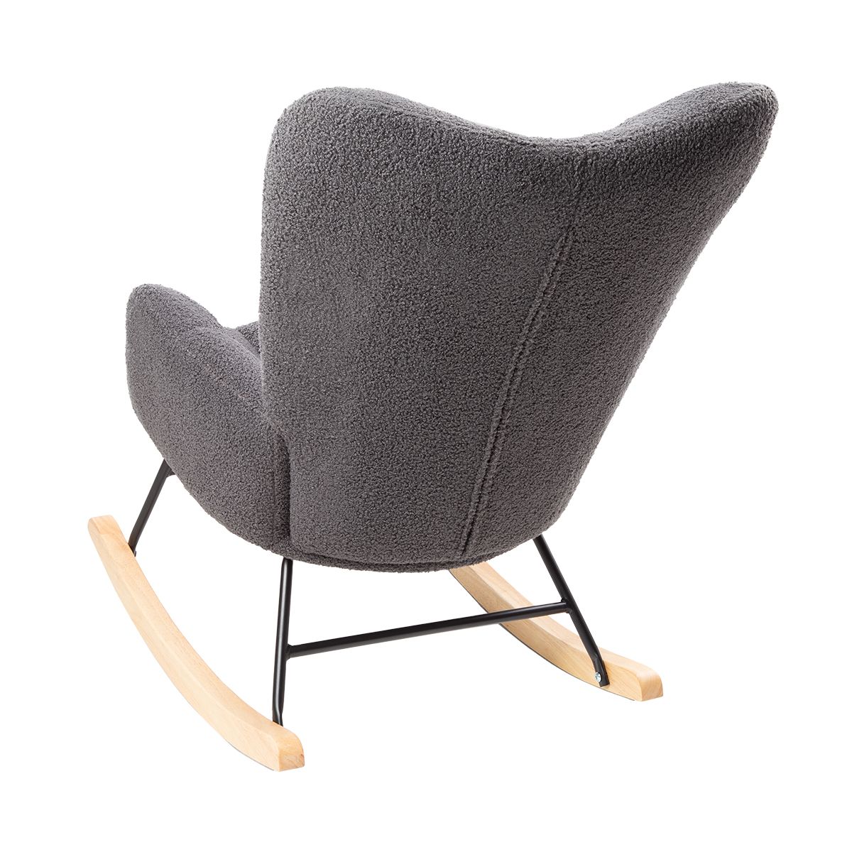 CARESTINO - Silla Mecedora Carestino Alba Gris Topo