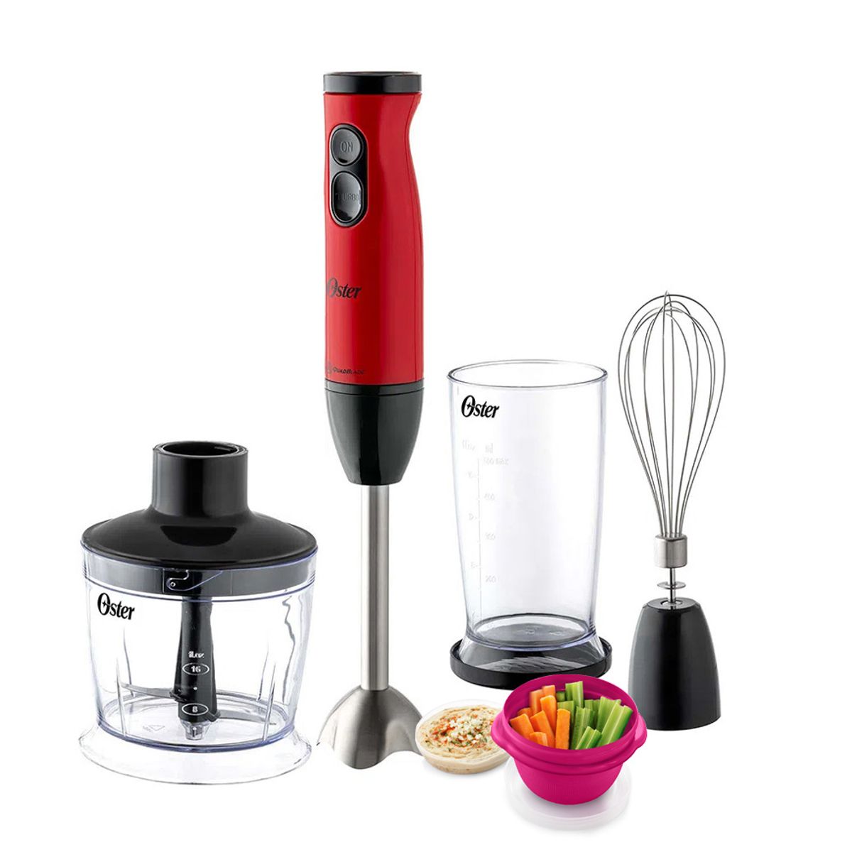 OSTER - Batidora Oster de inmersión FPSTHB460A con Cuchilla Quad