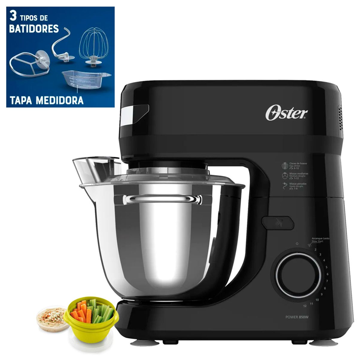OSTER - Batidora Planetaria Oster 12 Vel y con Tazón 4 Lts FPSTSMPL2B