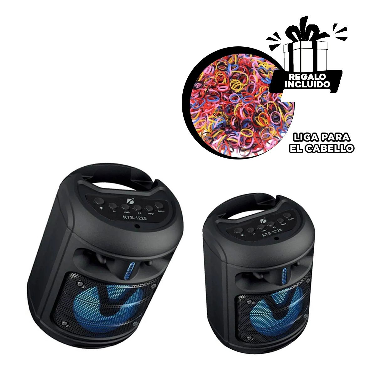 GENERICO - Reproductor Moderno con Bluetooth Negro Y+Ligas de Regalo