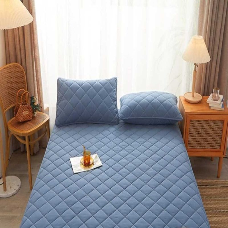 GENERICO - PROTECTOR IMPERMEABLE ANTI-FLUIDOS KING - AZUL ACERO