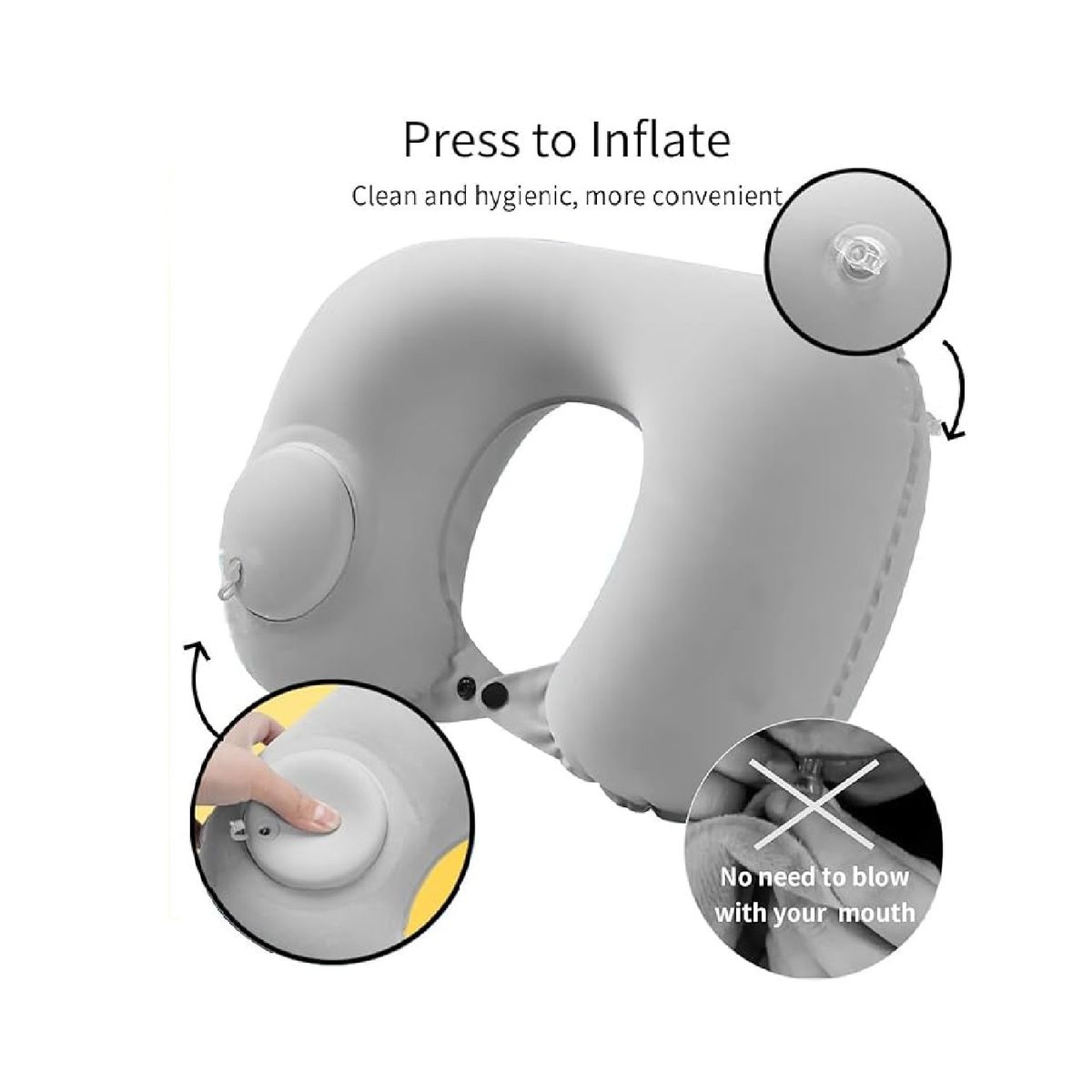OTTOWARE - Almohada Inflable para Cuello