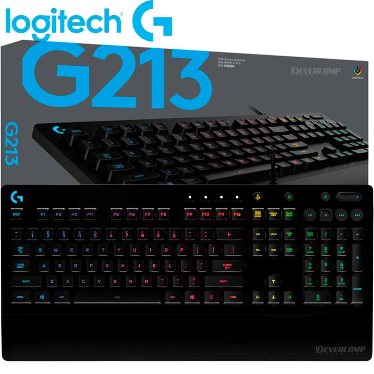 LOGITECH - Teclado Logitech G213 Prodigy RGB Gaming