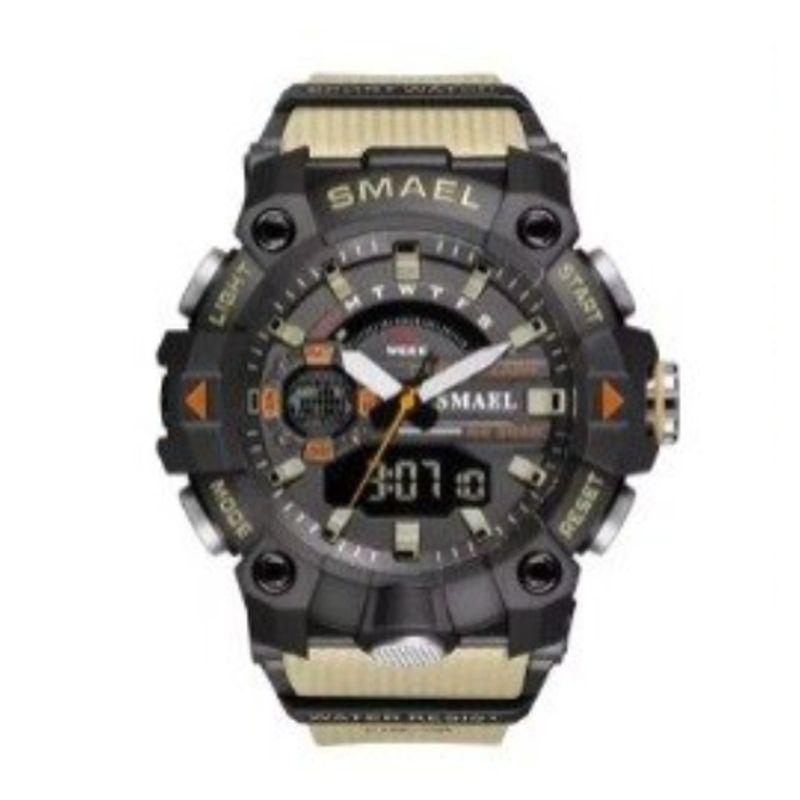 SMAEL - Reloj Deportivo Digital Analógico Smael resistente al agua 8040