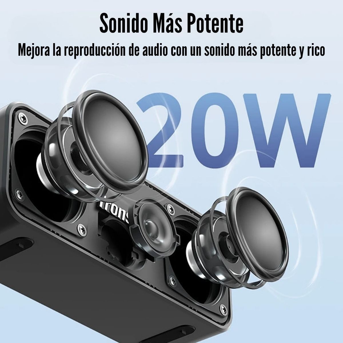 TRONSMART - Tronsmart - Parlante T2 Plus Upgraded 20W IPX7 - Negro