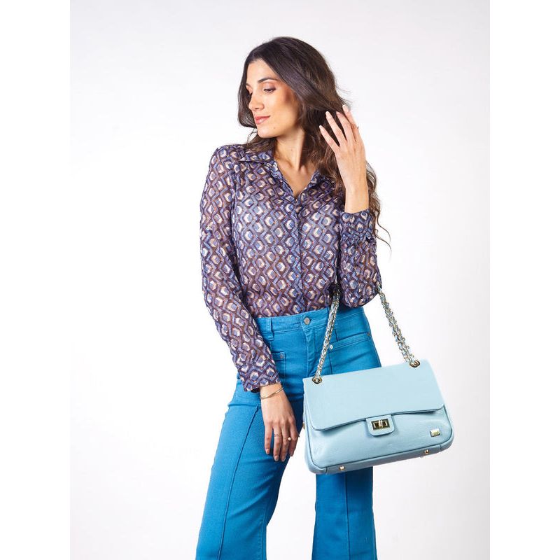 MICHELLE BELAU - GAIA - BLUSA CAMISERA MANGA LARGA