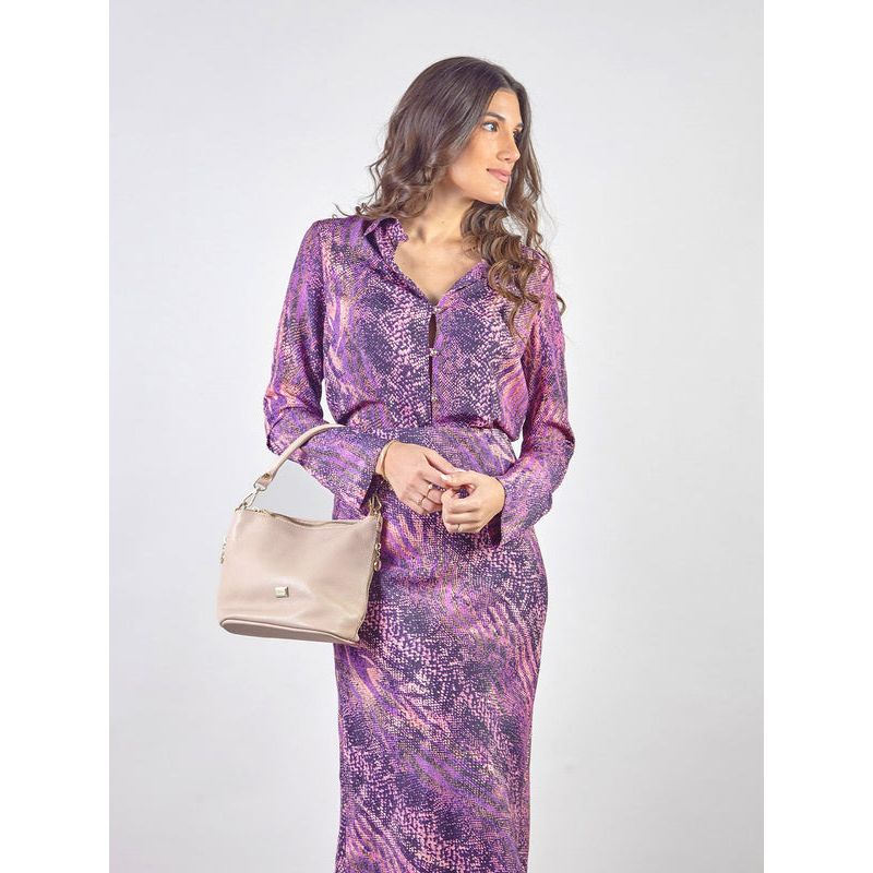 MICHELLE BELAU - BRUNA - BLUSA CAMISERA CON MANGAS SEMI ACAMPANADAS