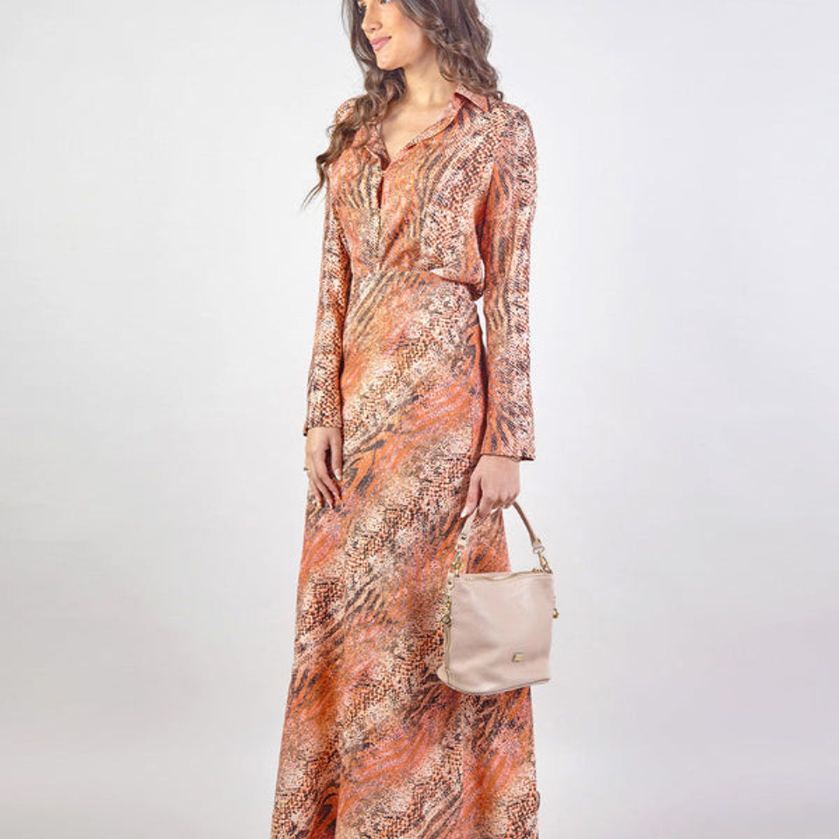 MICHELLE BELAU - BRUNA - BLUSA CAMISERA CON MANGAS SEMI ACAMPANADAS