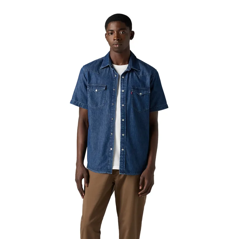 LEVIS - Camisa Hombre Classic Western Azul Levis