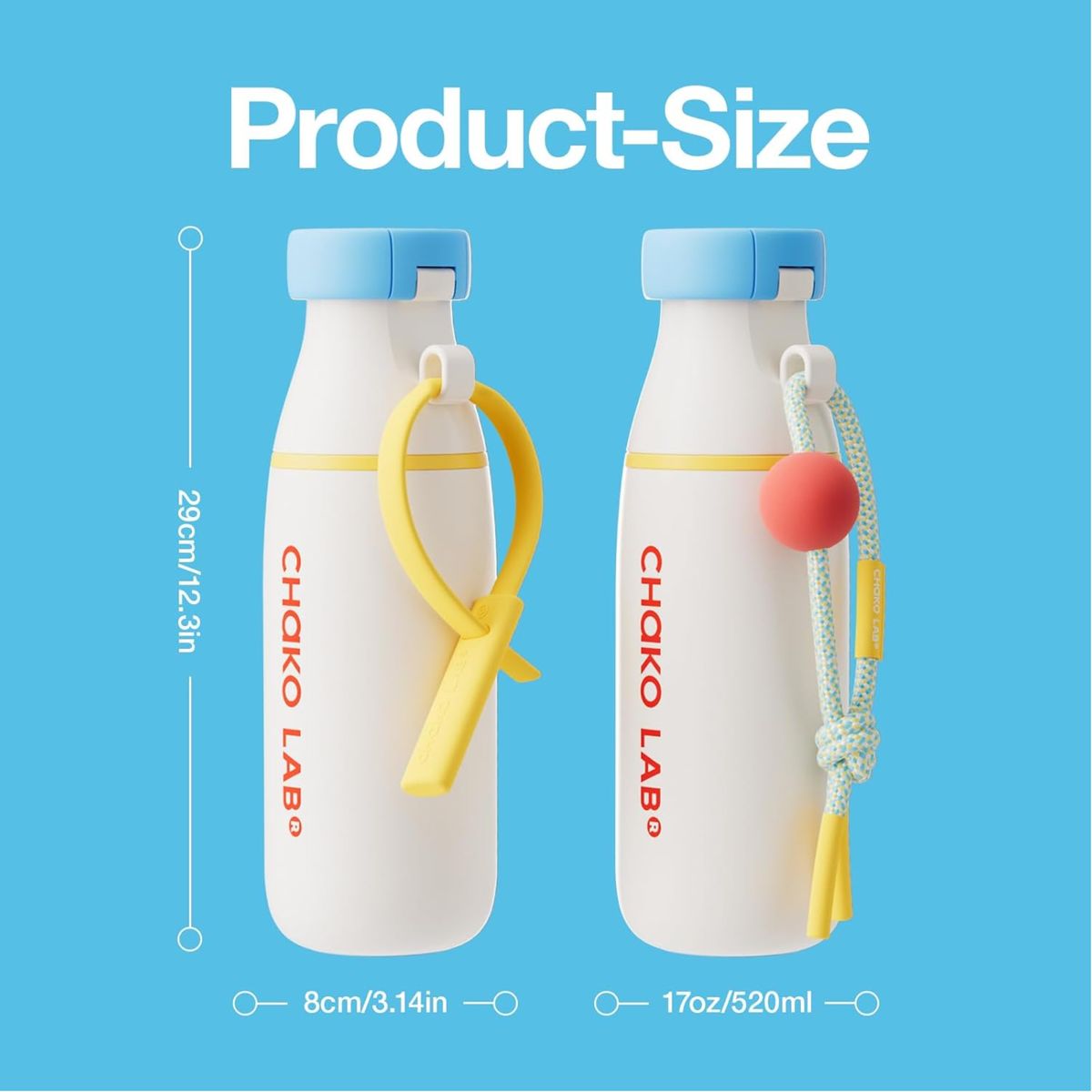 GENERICO - Chako Lab Botella de Acero Inoxidable Milk Pop 17 oz