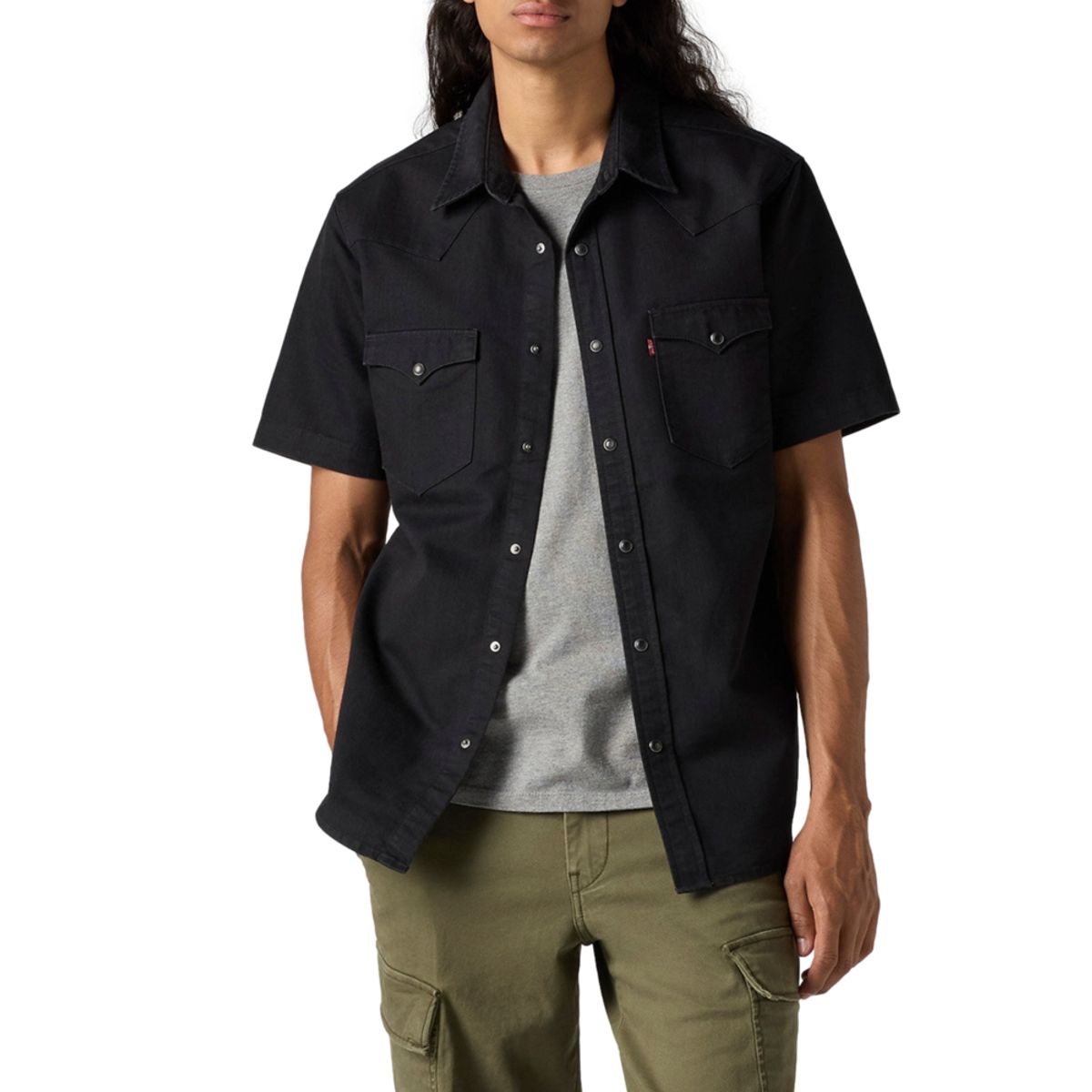 LEVIS - Camisa Hombre Classic Western Negro Levis