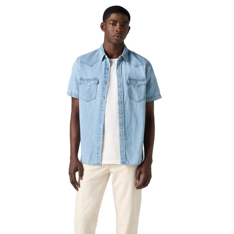 LEVIS - Camisa Hombre Classic Western Azul Levis