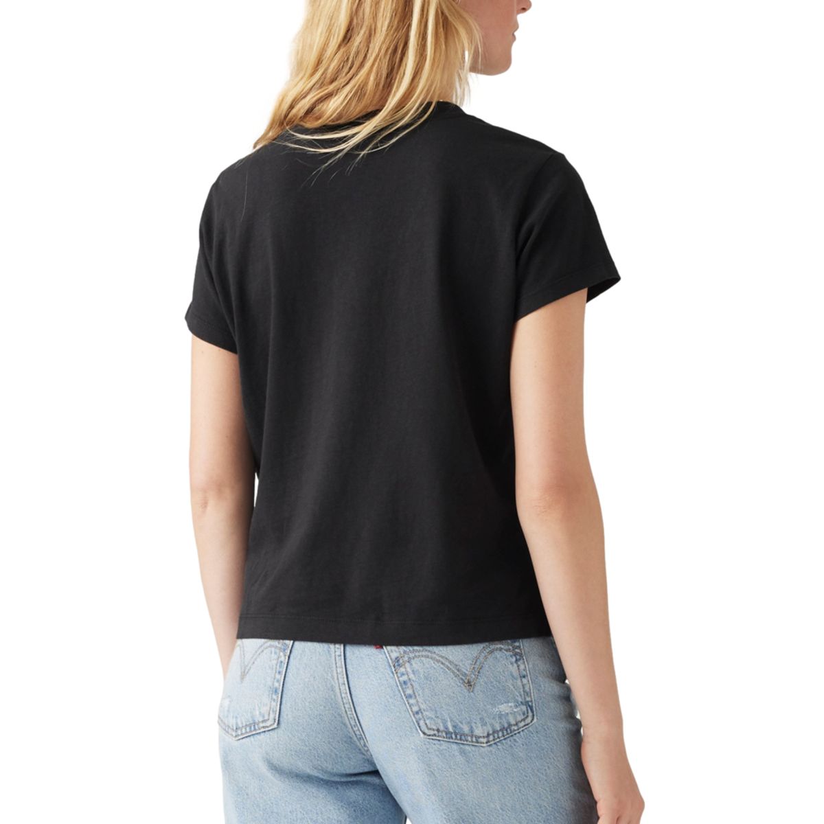 LEVIS - Polo Mujer Boxy Vneck Tee Negro Levis