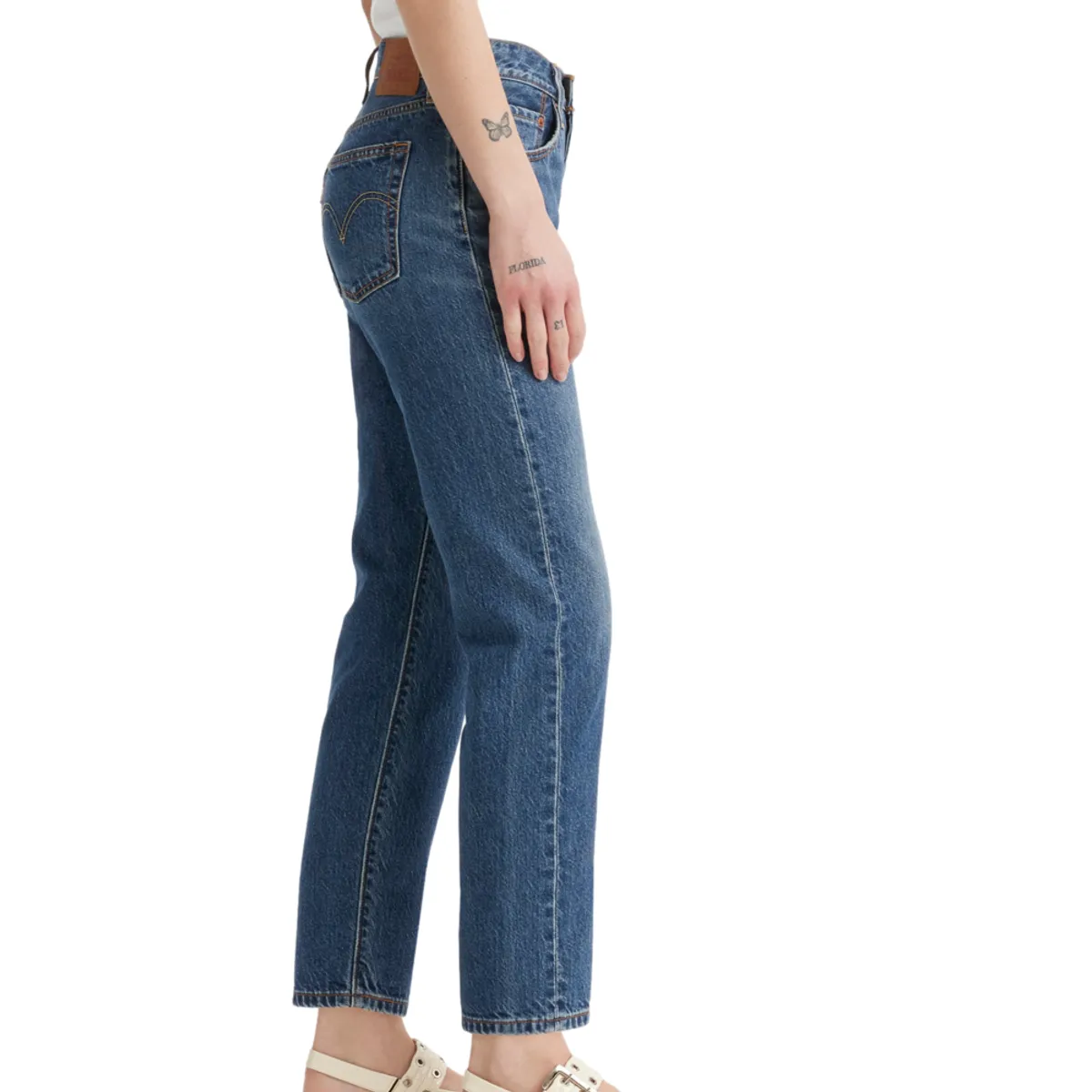 LEVIS - Jeans Mujer 501 Crop Lightweight Azul Levis