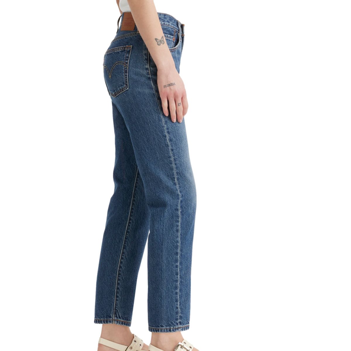 LEVIS - Jeans Mujer 501 Crop Lightweight Azul Levis