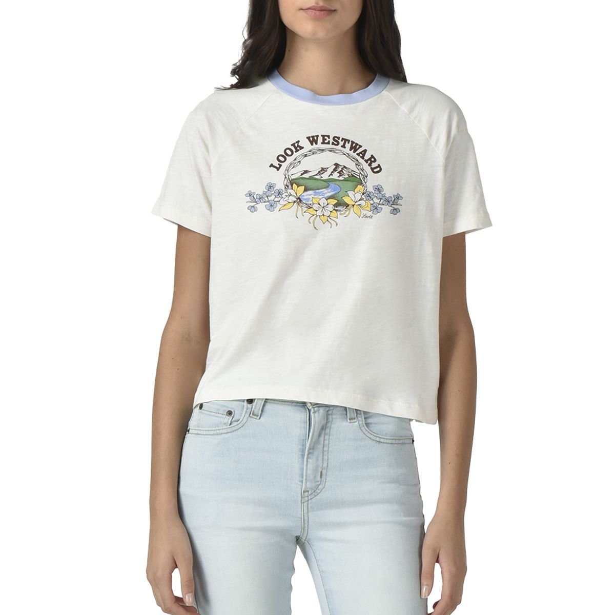 LEVIS - Polo Mujer Graphic Game Day Tee Blanco Levis