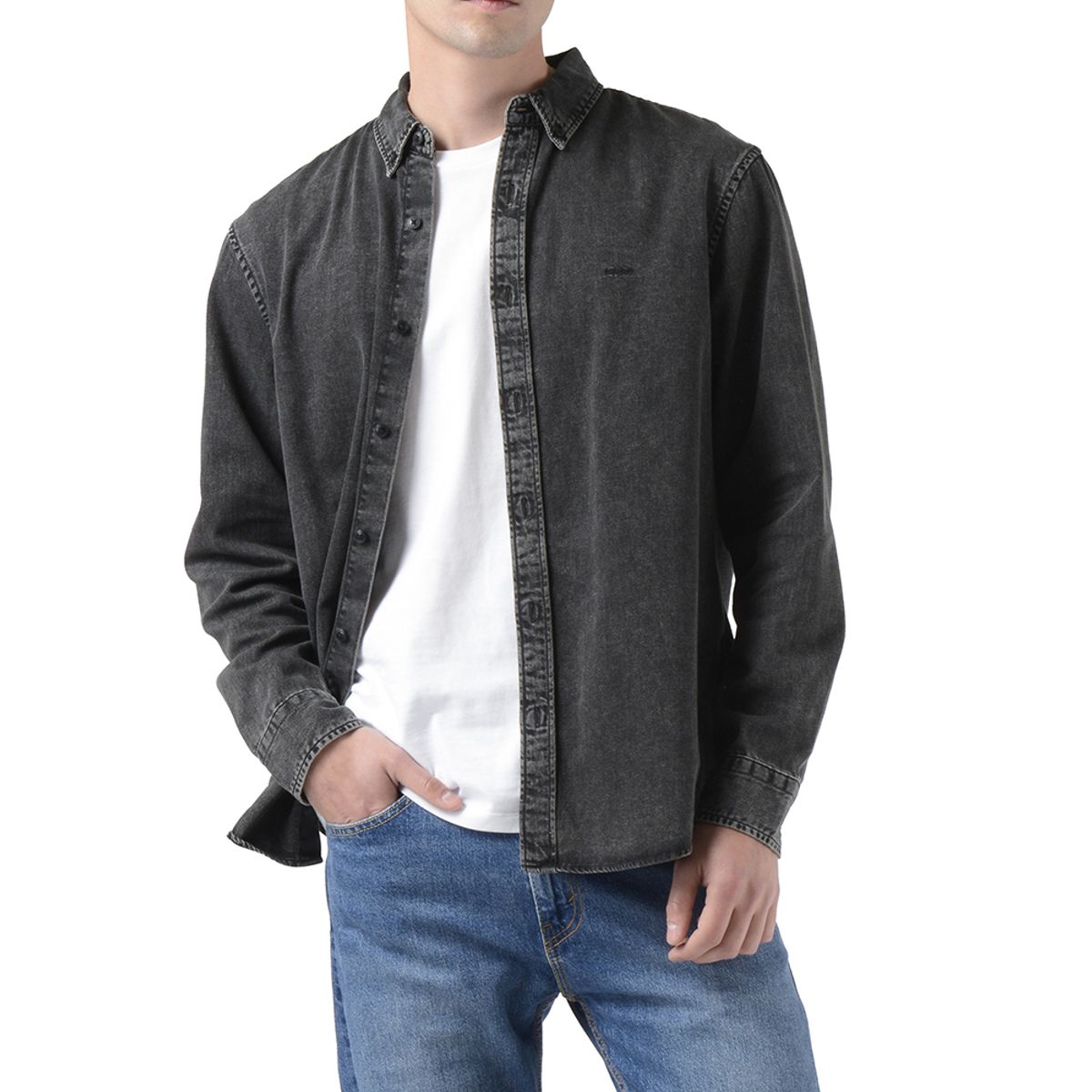 LEVIS - Camisa Hombre Authentic Button Down Negro Levis