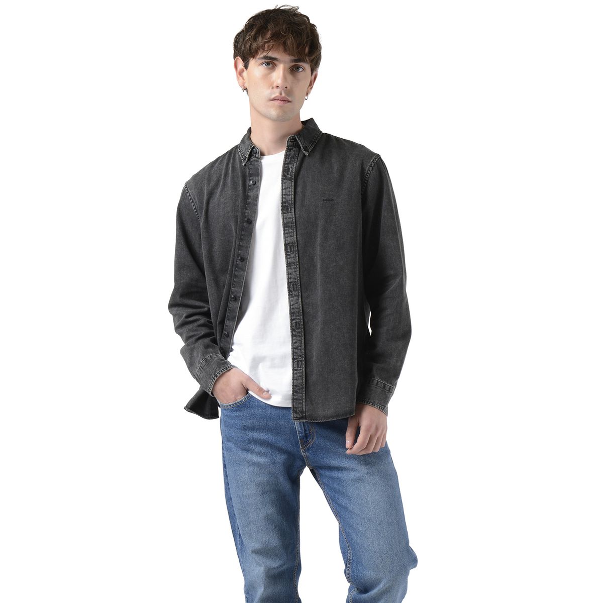 LEVIS - Camisa Hombre Authentic Button Down Negro Levis