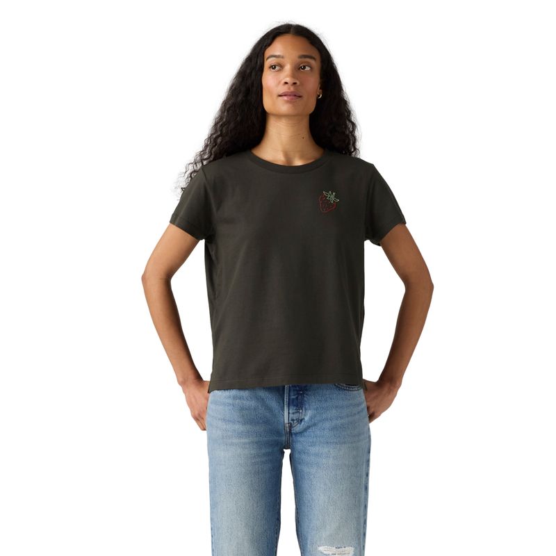 LEVIS - Polo Mujer Graphic Boxy Tshirt Negro Levis