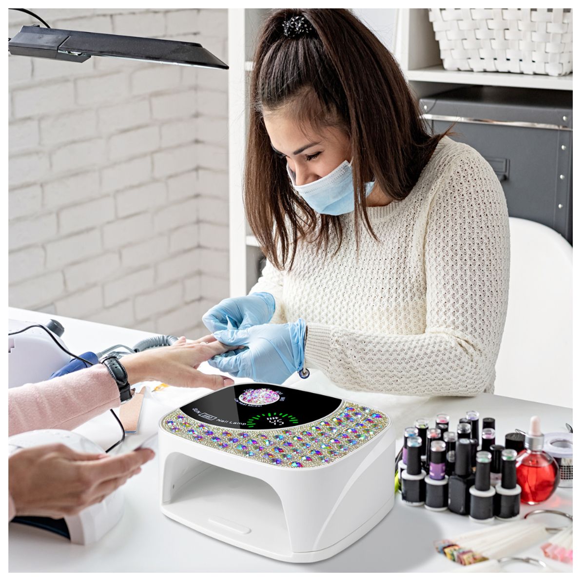 SEISA - Lampara Led Uv Profesional Secadora Uñas 168w Rosa Manicure