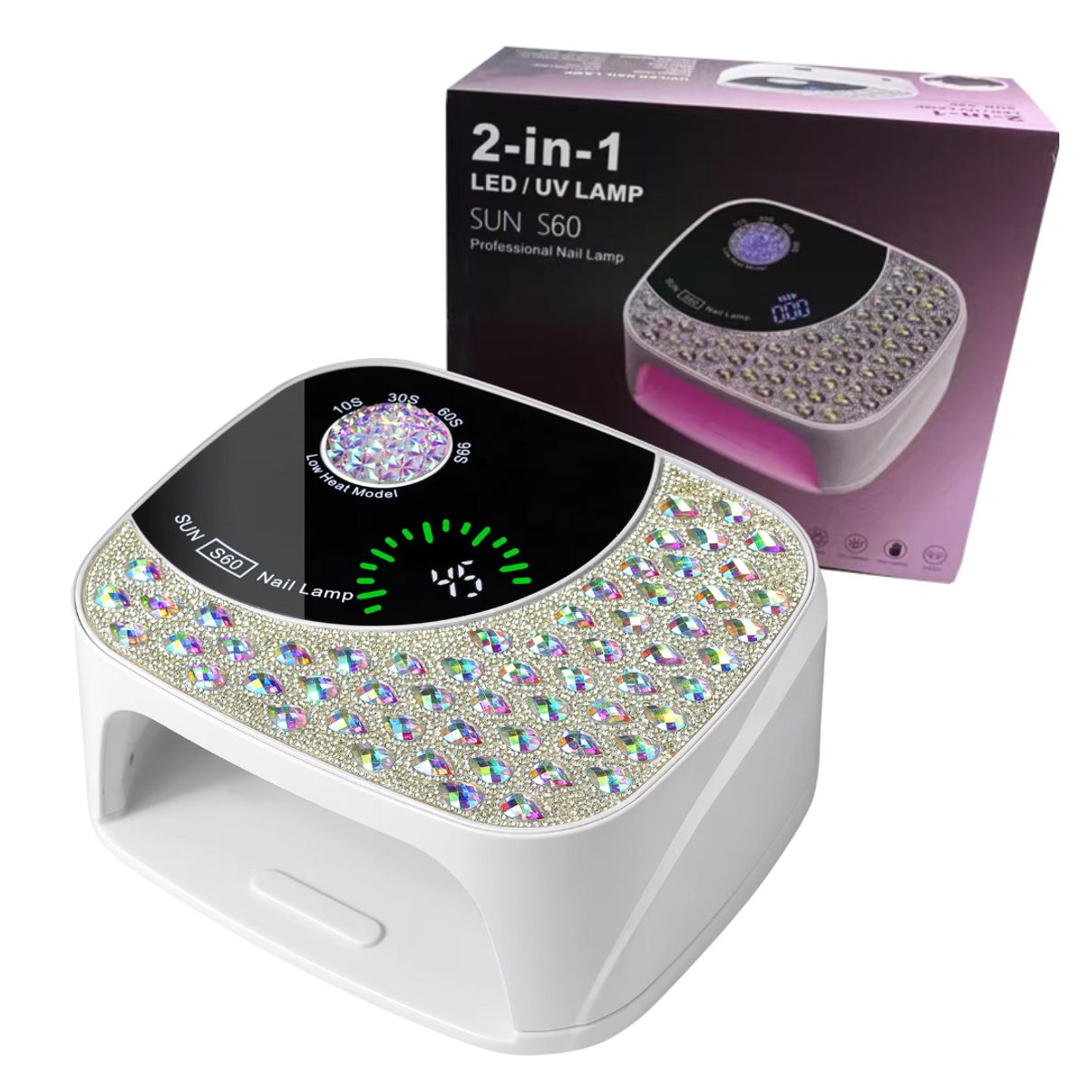 SEISA - Lampara Led Uv Profesional Secadora Uñas 168w Manicure