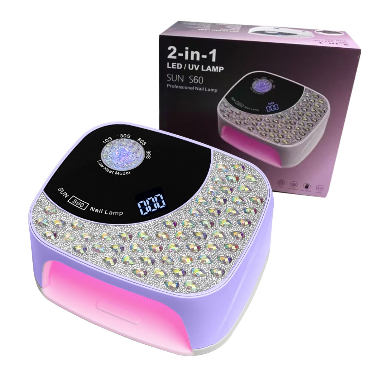 SEISA - Lampara Led Uv Profesional Secadora Uñas 168w Manicure