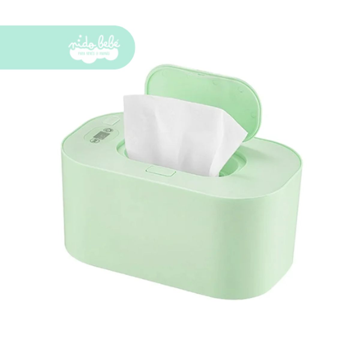 BABY - Calentador de toallitas y pañitos húmedos digital green