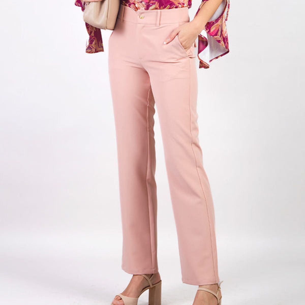 MICHELLE BELAU - ZOE - PANTALÓN CLÁSICO DE CORTE RECTO