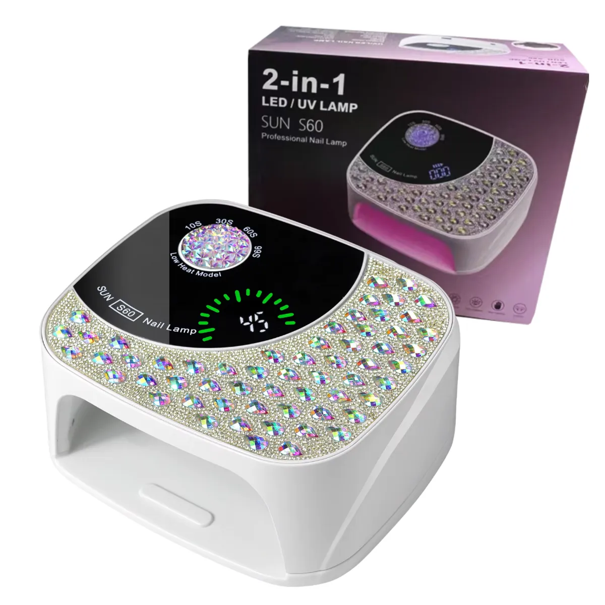 SEISA - Lampara Led Uv Profesional Secadora Uñas 168w Manicure