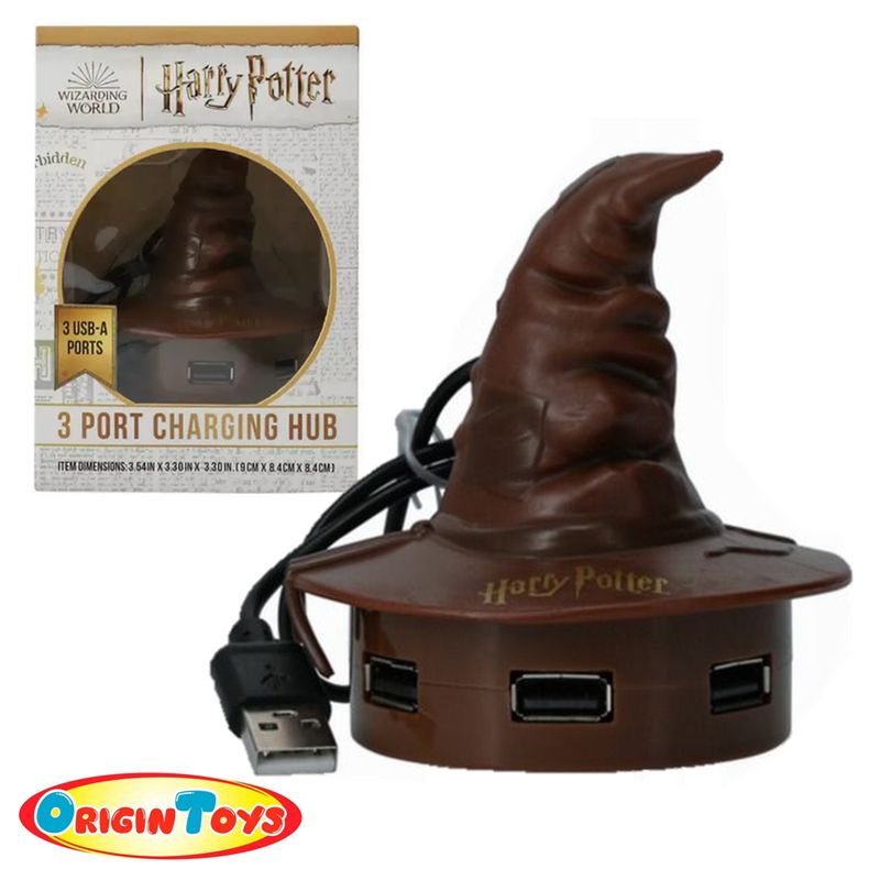 WIZARDING WORLD - PUERTO USB - HARRY POTTER - SORTIN HAT 4 PUERTOS