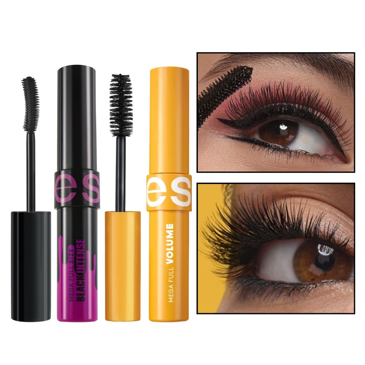 ESIKA - Máscara de pestañas Mega full Size bllack + mega full volume