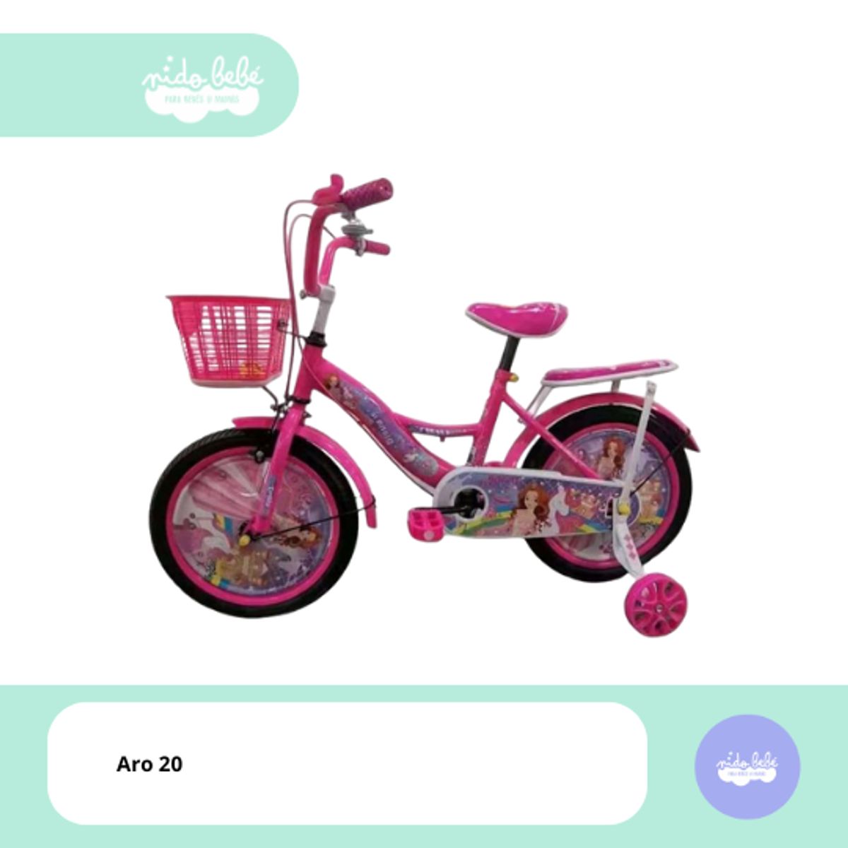 GENERICO - Bicicleta infaltil aro 20 modelo Tracy pink