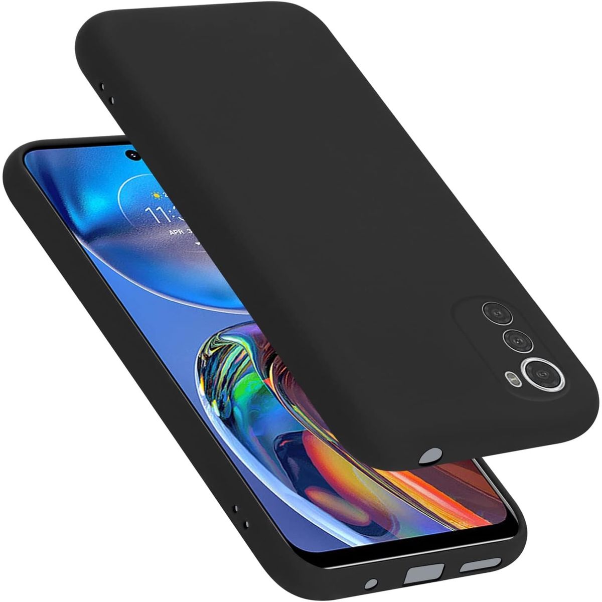 GENERICO - Case Protector para Motorola E32 Silicona Negro