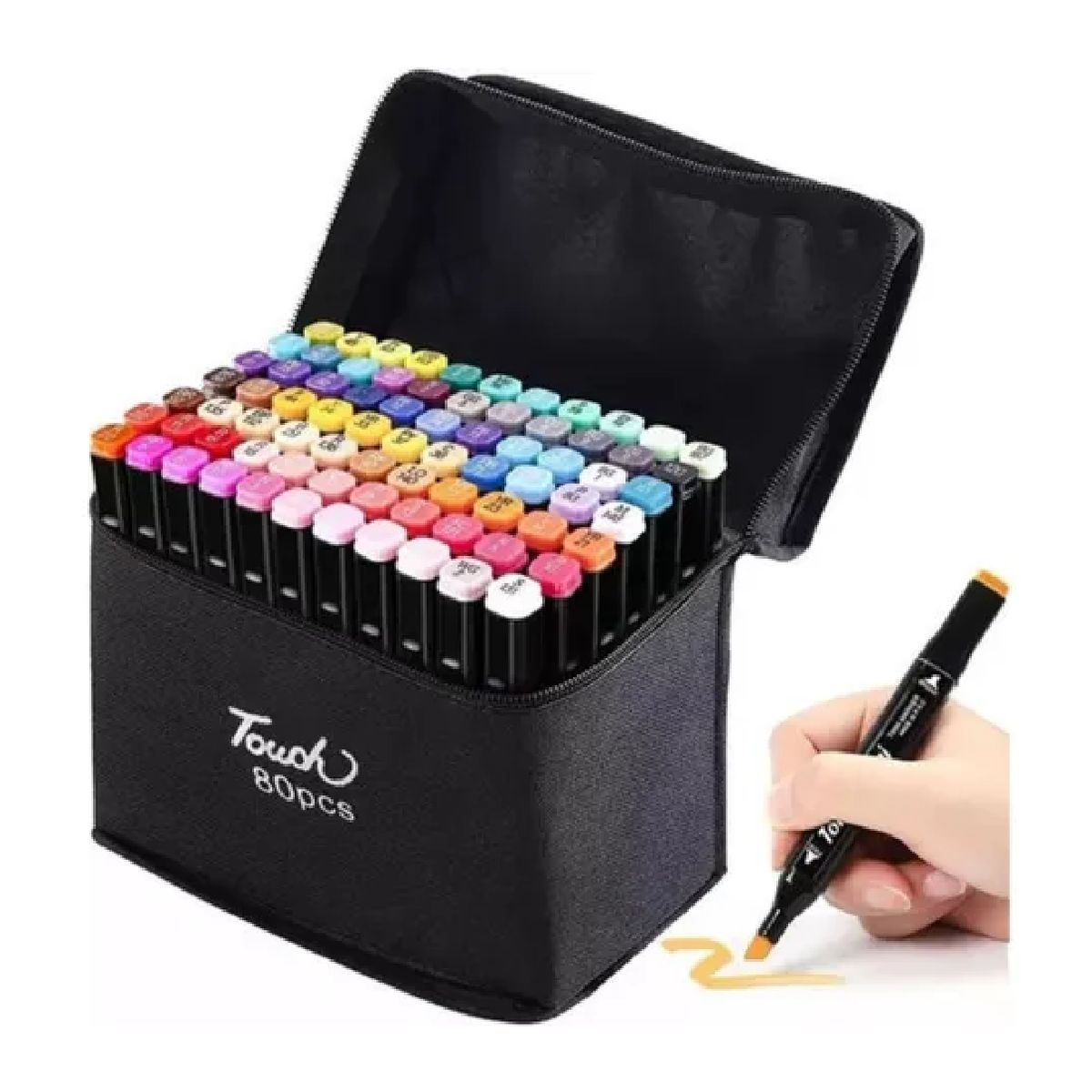 GENERICO - Set Plumones Marcadores Touch Doble Punta Para Colorear 80pcs