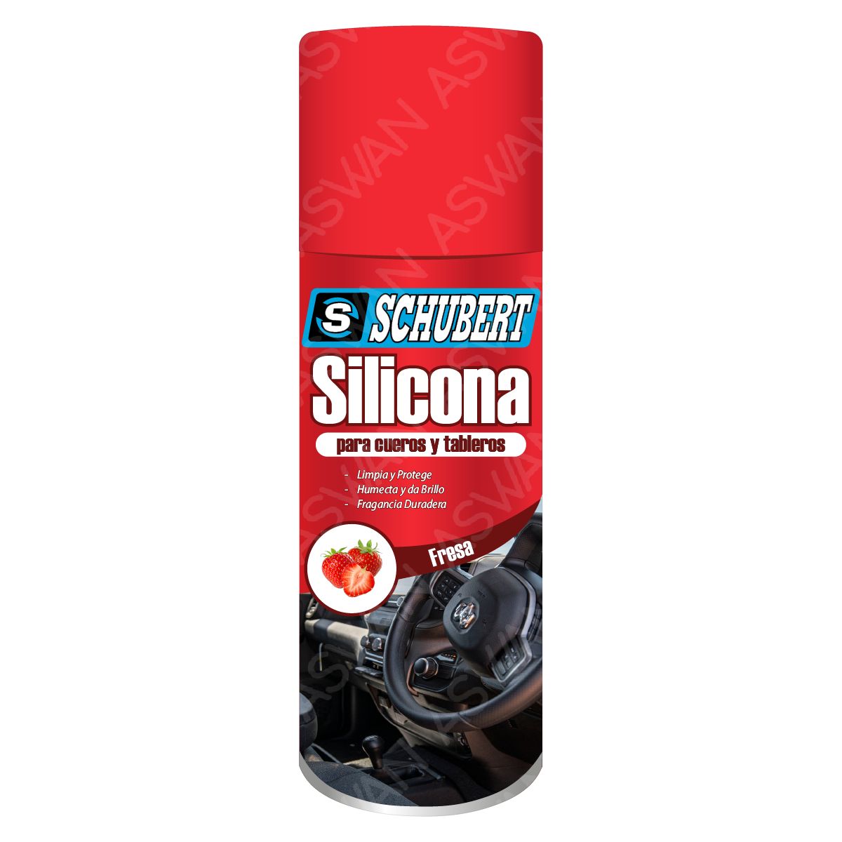 SCHUBERT - Silicona Para Cueros y Tableros Fresa - SCHUBERT