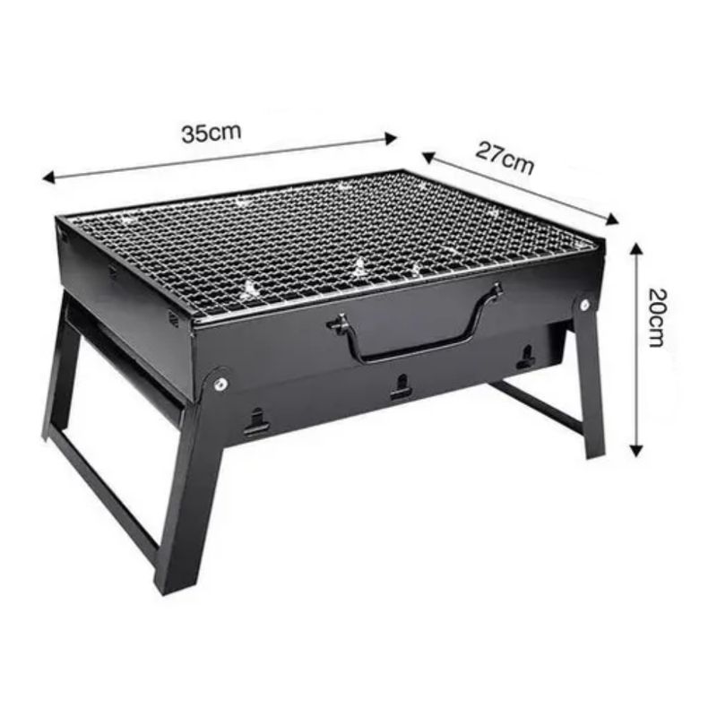 GENERICO - PARRILLA PORTATIL PARA CARBON - COMPACTA Y PRACTICA