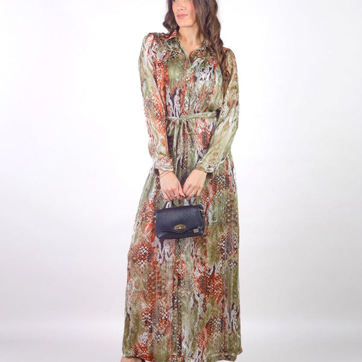 MICHELLE BELAU - LAIA - VESTIDO CAMISERO MANGA LARGA