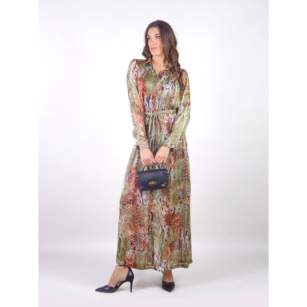 MICHELLE BELAU - LAIA - VESTIDO CAMISERO MANGA LARGA