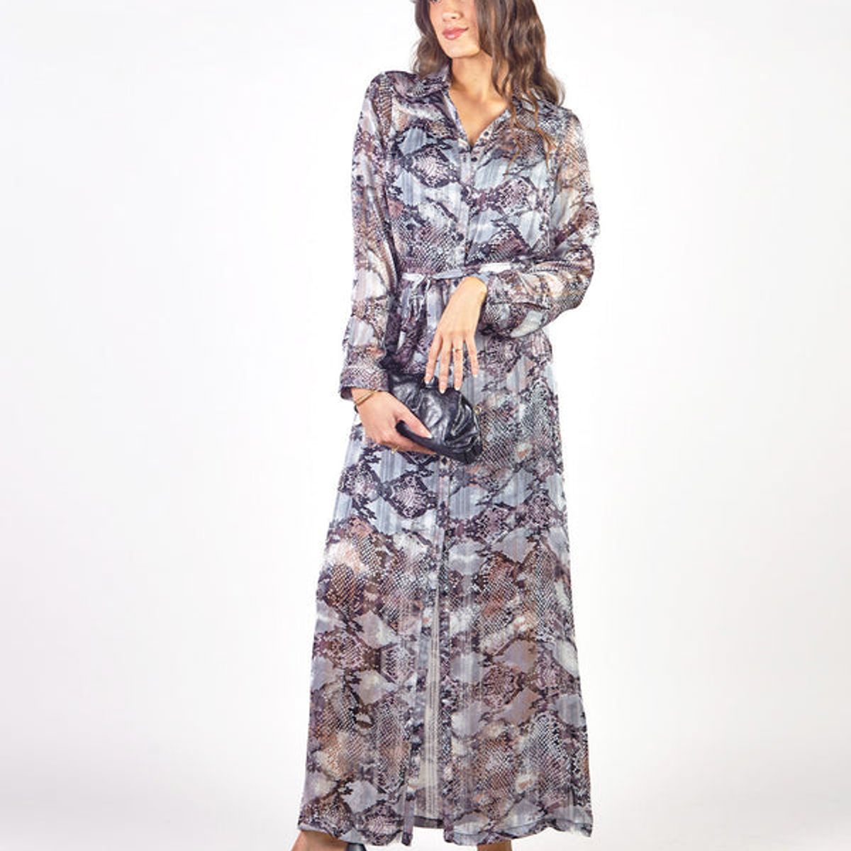 MICHELLE BELAU - LAIA - VESTIDO CAMISERO MANGA LARGA