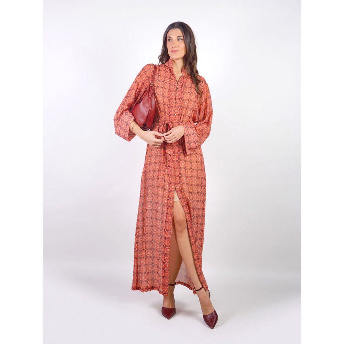 MICHELLE BELAU - VICTORIA - VESTIDO MANGA LARGA